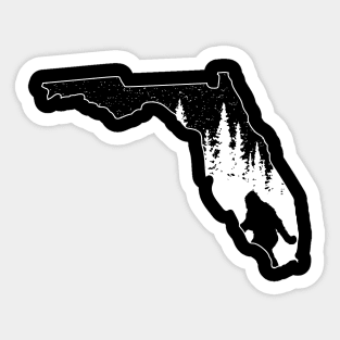 Bigfoot Florida State Map Gifts Sticker